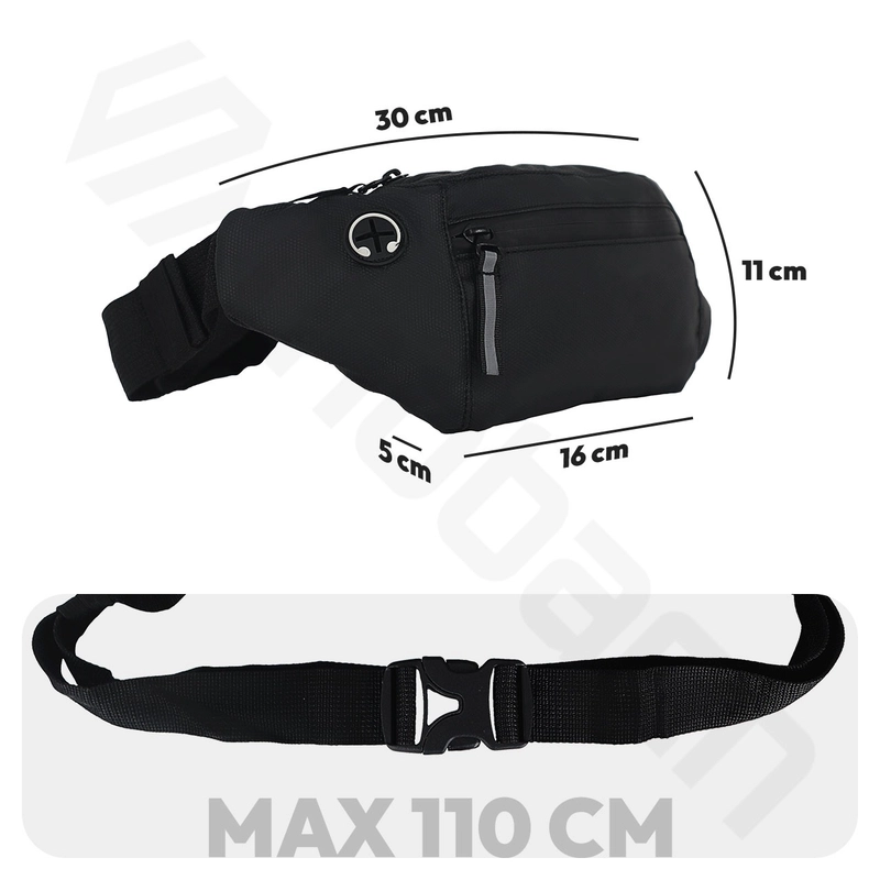 Product image Thobach official - THOBACH Waistbag Anti Air Waterproof KENZO ALL SIZE BLACK