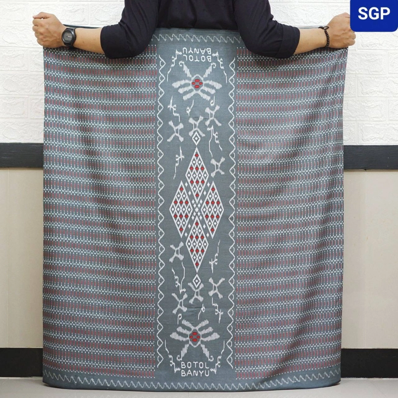 Product image Kois Batik - Sarung Batik Santri dewasa Baru goyor motif Aro Sarung dewasa Sarung aro abu