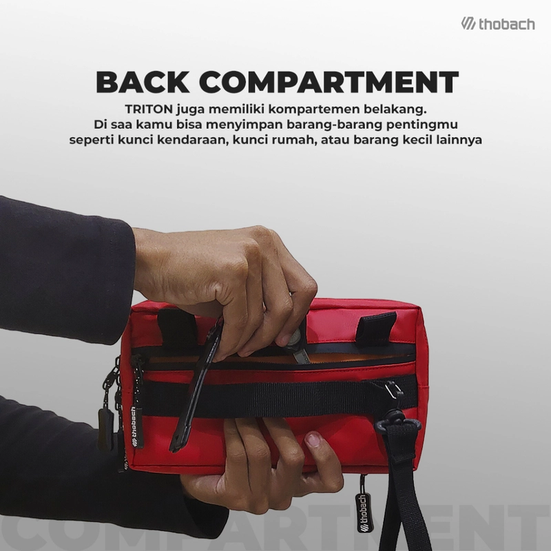 Product image Thobach official - THOBACH Sling Bag / Clutch Bag TRITON All Size Red