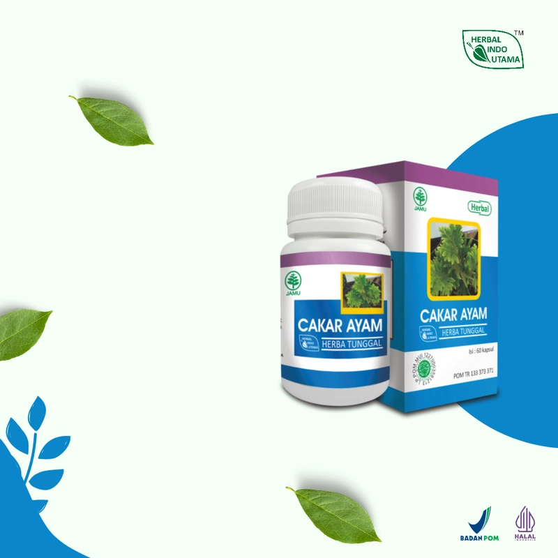 Product image Herbal Indo Utama - CAKAR AYAM Mengobati radang paru dan infeksi saluran pernafasan 60 kapsul 60 Kapsul Madu Anak