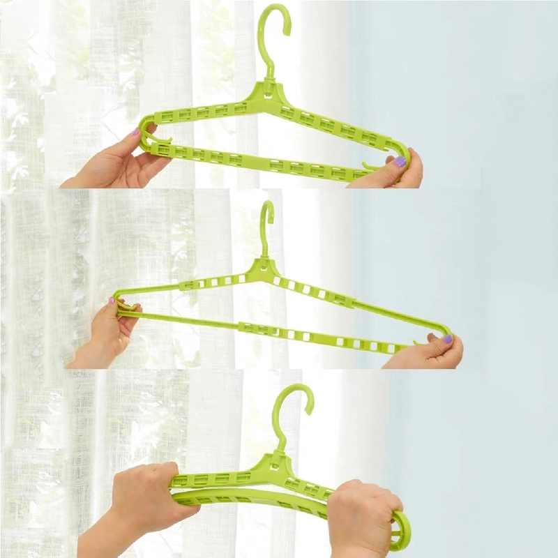 Product image Wars - YW120BU Gantungan Baju Handuk Ekstra Panjang Bisa Ditarik Lebar 42 - 69 x 19.5 CM Hijau