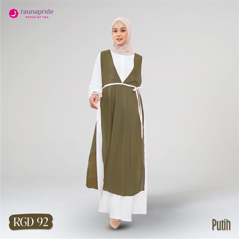 Product image RAUNAPRIDE OFFICIAL - RAUNAPRIDE OFFICIAL - GAMIS DEWASA RGD-92 S PUTIH