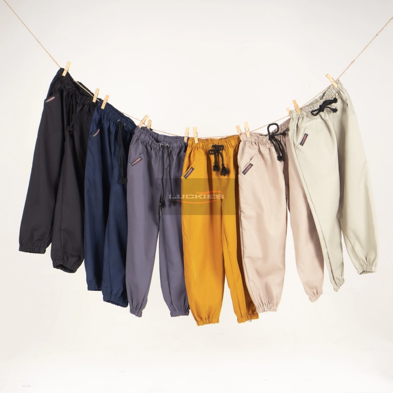 Product image Luckies - Celana Jogger Anak 1-15 Thn Pinggang Karet Chino Distro Luckies Brand Hitam Abu Navy 2 Hitam