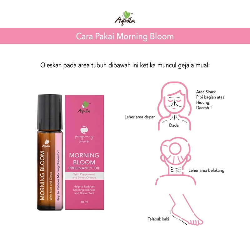 Product image Aquila Morning Bloom/Morning Sickness/Mengatansi Mual & Muntah Pada Ibu Hamil 10ml all skin type