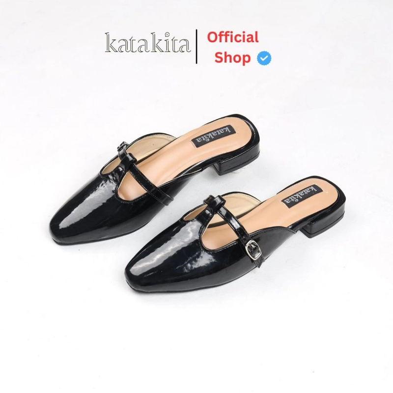 Product image Katakita - Katakita Savero Mules Wanita Heels / Sepatu Sandal Mules 3cm 37 Black