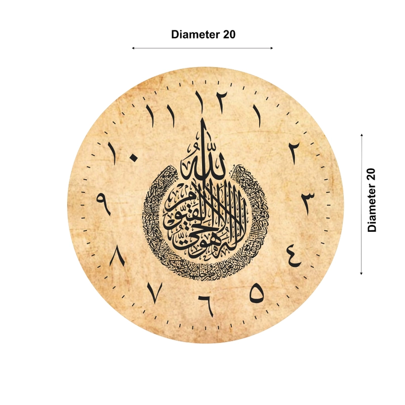 Product image Jam Dinding Kaligrafi Klasic Minimalis 1Set 3in1 Diameter 20cm 20x20 Klasic