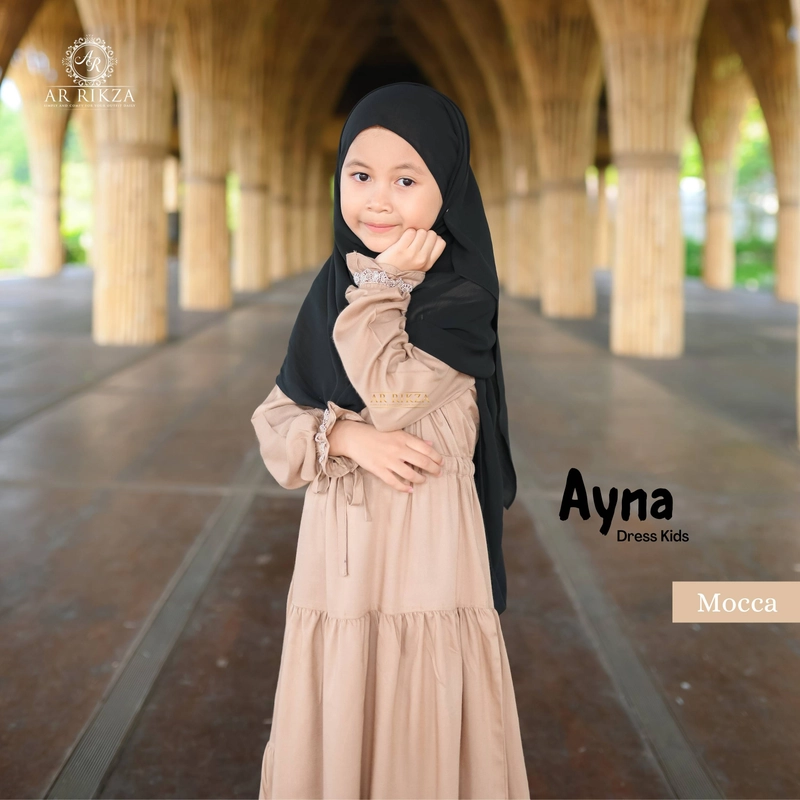 Product image Arrikza - Gamis Kids Ayna Dress L Mocca