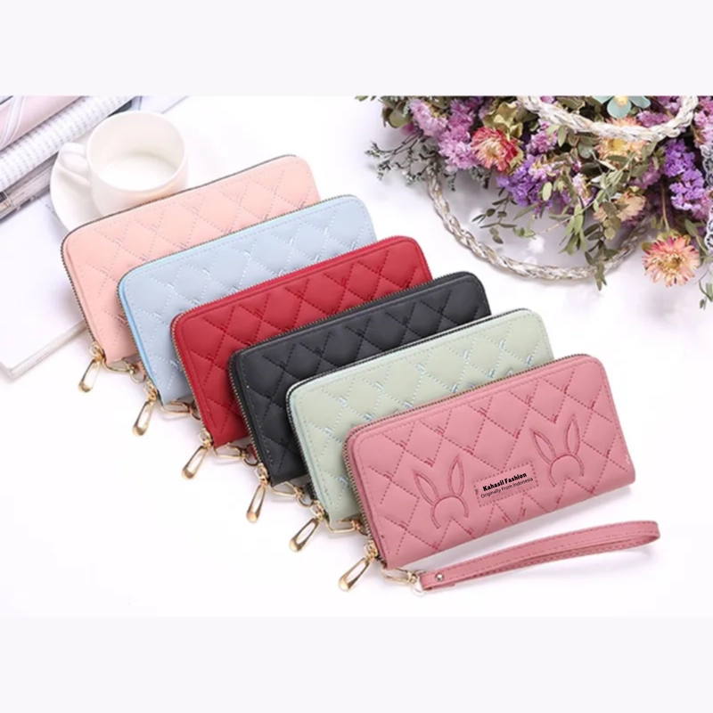 Product image KAHASIL - Dompet Lipat Wanita Panjang Bahan Kulit PU Leather KHDP45 all variant Hijau