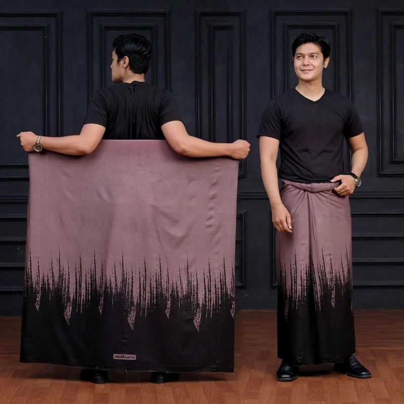 Product image Kois Batik - Sarung Batik Pria Dewaa Kekinian Free peci rajut Motif palisa Sarung Dewasa Palisa jambon