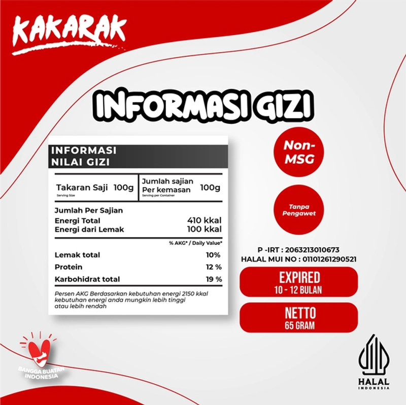 Product image Kakarak Official - Keripik Brownies Makanan Ringan 85gr 3 pcs