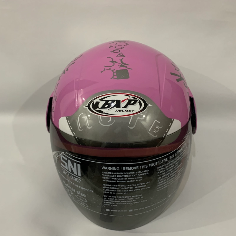 Product image CRX Helmet - Helm Nuvo Note Pink Glossy - Helm SNI - Helm Dewasa L Nuvo Note Pink Gloss