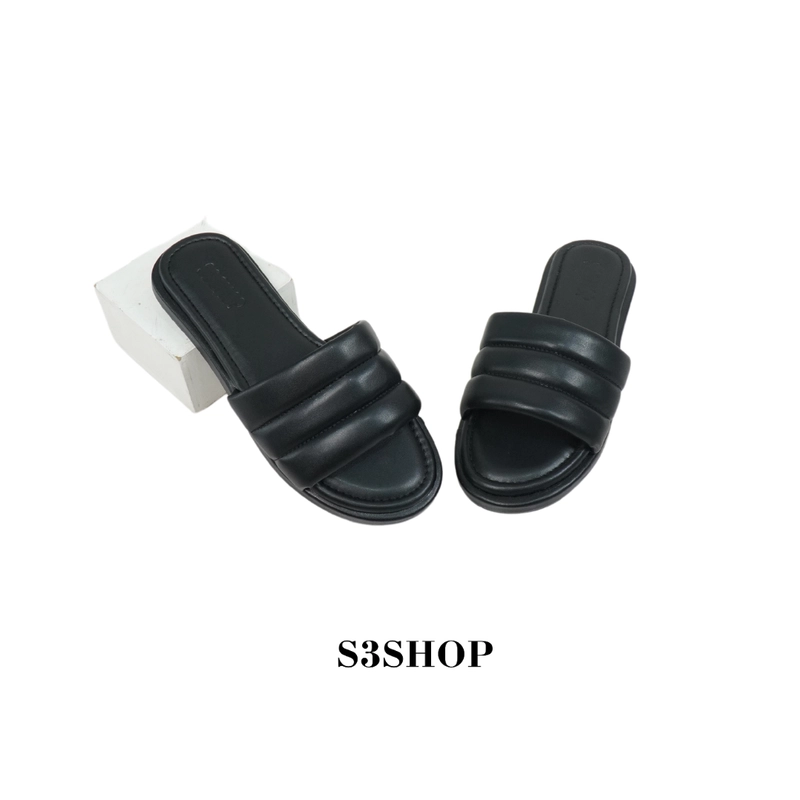 Product image S3SHOP - Sandal Mola S3shop Sendal Wanita Premium Karet Flat 37 Black