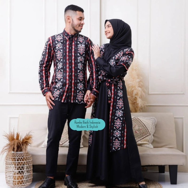Product image Rambe Batik Indonesia Couple Sarimbit Batik Keluarga - Kode F2 Hem Anak Cowok No 8 F2