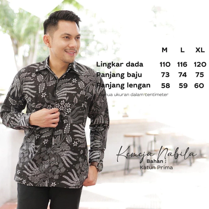 Product image KEMEJA BATIK DEWASA - TERBARU UNTUK KAIN KATUN PRIMA - BATIK PAGER M PAGER