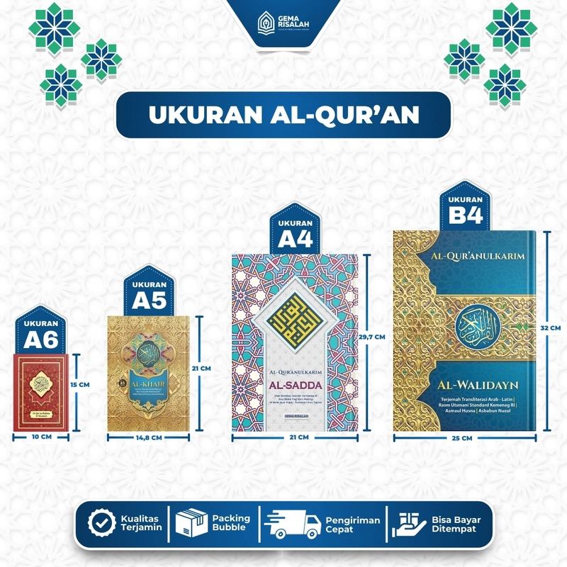 Product image Gema Risalah - Alquran Hafalan Al Mumtaz A6 15 x10cm QPP Premium Tahan 100 tahun Non Terjemah A6 MERAH
