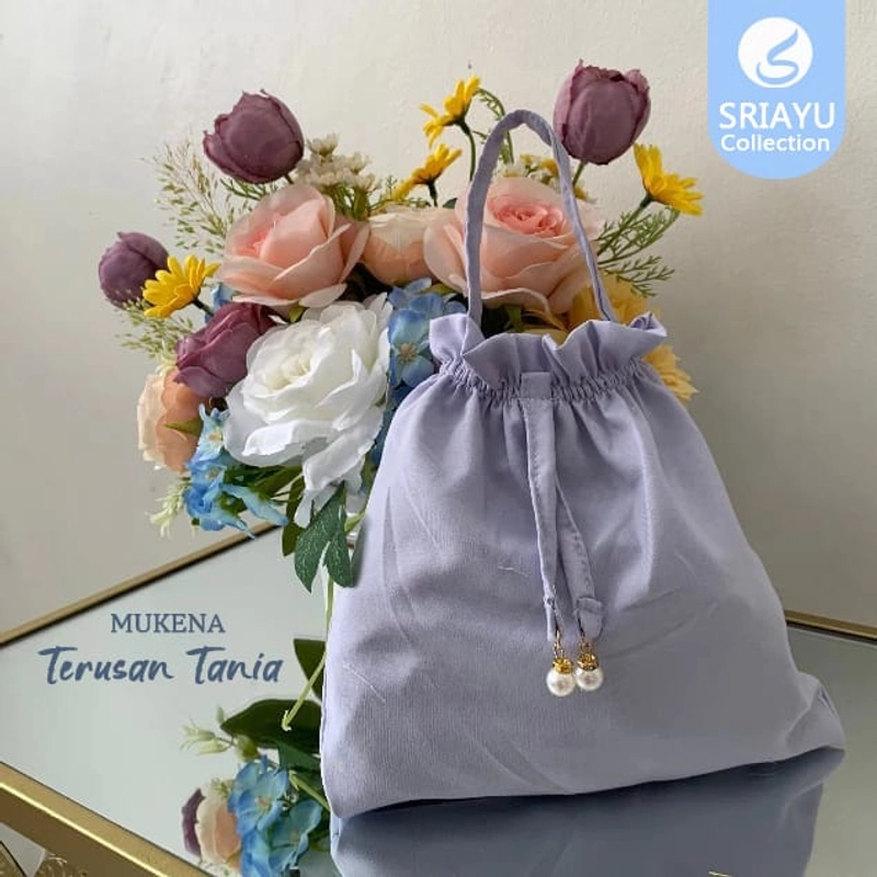 Product image SRIAYU COLLECTION - [Buy 2 Get 1] MUKENA TERUSAN TANIA Travelling polos All Size Silver