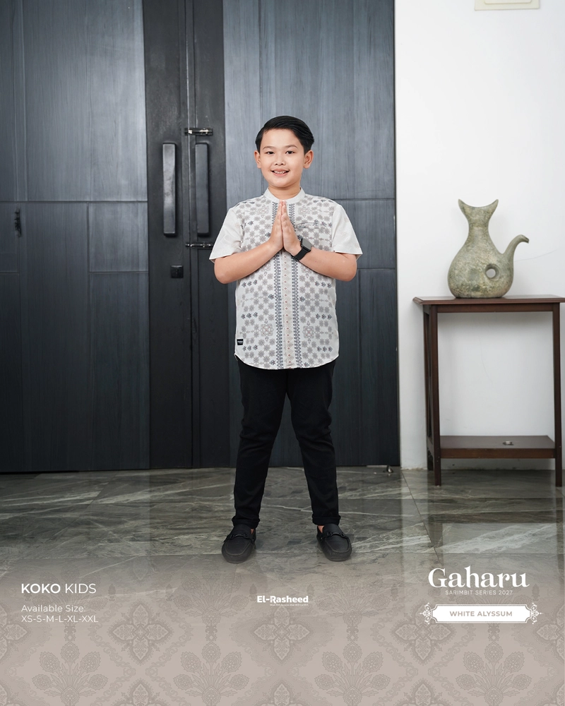 Product image Yasmeera Official - SARIMBIT 2027 GAHARU SERIES WARNA WHITE ALYSSUM XS KOKO ANAK