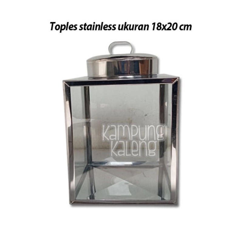 Product image Kampung Kaleng - Toples Stainless Ukuran 18 x 20 cm 18 x 18 x 20 cm Stainless