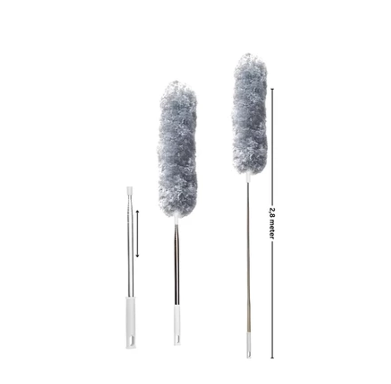 Product image UNIQSO STORE - KEMOCENG TELESKOPIK Kemoceng Microfiber Bulu 280cm Pembersih Debu Atap Plafon Langit Rumah rUMAH 1 UNIT ABU-ABU
