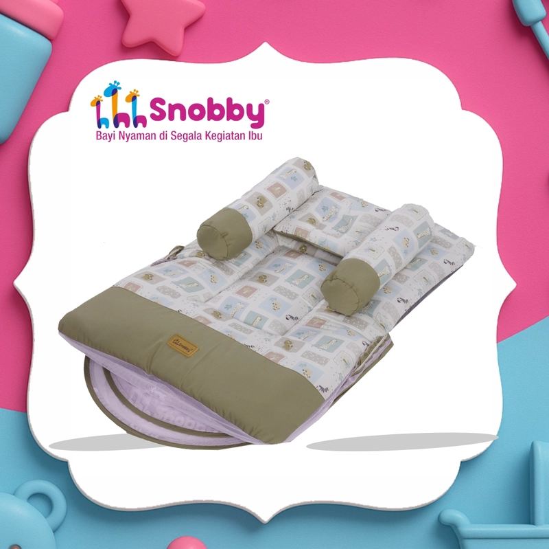 Product image SNOBBY BABY - SBK2592 KASUR DAKRON FREE KELAMBU BIBY SERIES All Size Cokelat