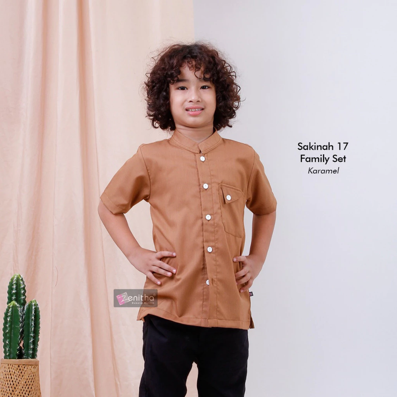 Product image Zenitha - Sarimbit Couple Family Set Premium Sakinah 17 Koko Anak 3-4 Tahun