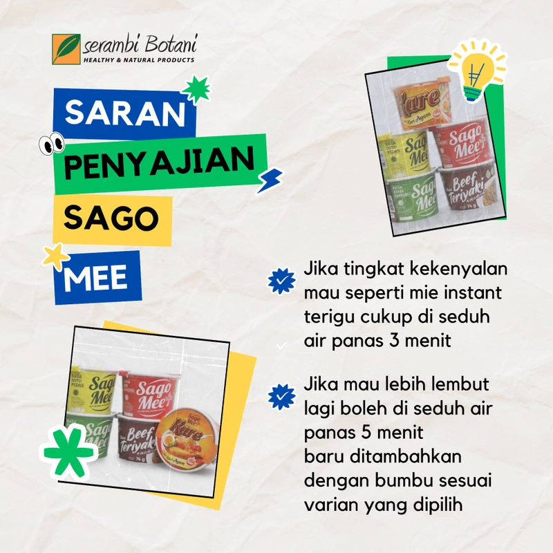 Product image SERAMBI BOTANI - Sago Mee Mie Instan Cup Rasa Beef Teriyaki Gluten Free 74 GR Beef Teriyaki
