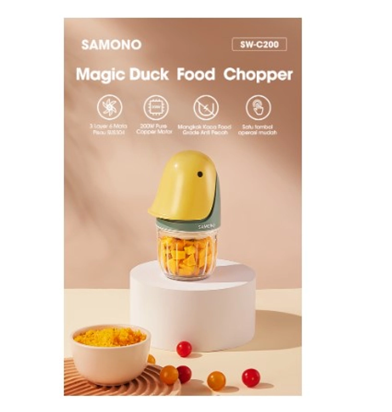 Product image UTAMAMEGA - Samono Chopper Magic Duck Penghalus Makanan Hemat Daya 200Watt SW-C200 Type SW-C200