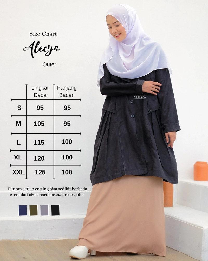 Product image Arrikza - Outer Aleeya by Arrikza Charcoal S Charcoal