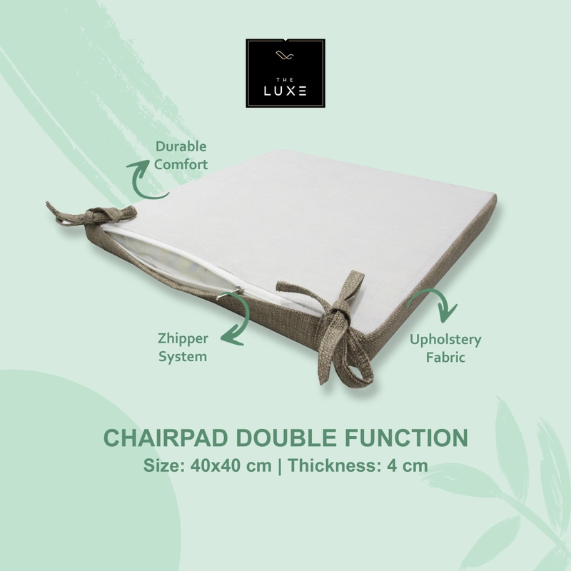 Product image THE LUXE - BANTAL DUDUK THE LUXE CHAIRPAD DOUBLE FUNCTION 40x40 Random