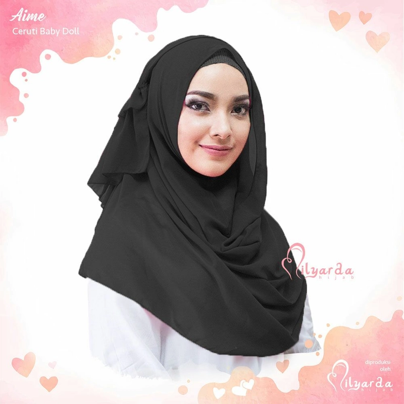 Product image Milyarda Hijab - Hijab Aime Milyarda Hijab all size hitam