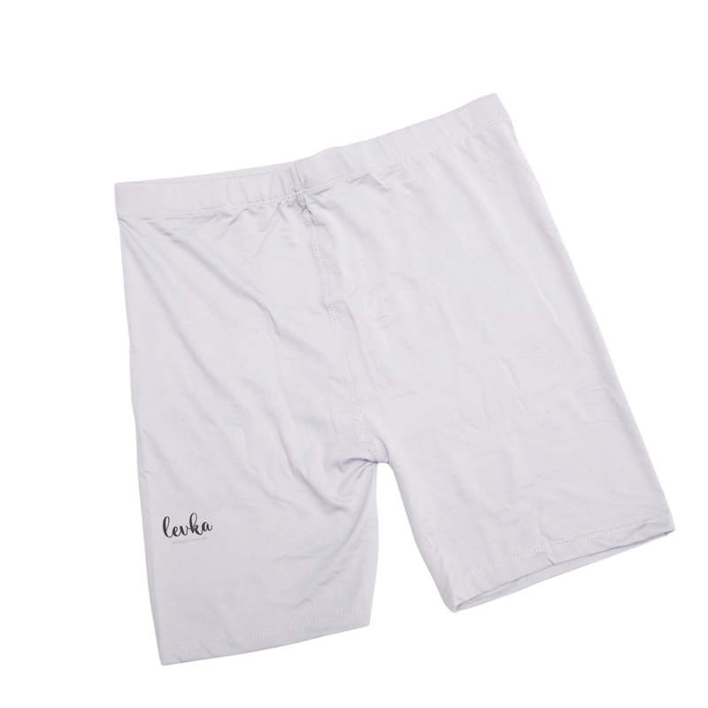 Product image Leika - CELANA STRETCH LEGGING SHORT PENDEK / SHORT PANTS SPANDEX Standar Silvergrey