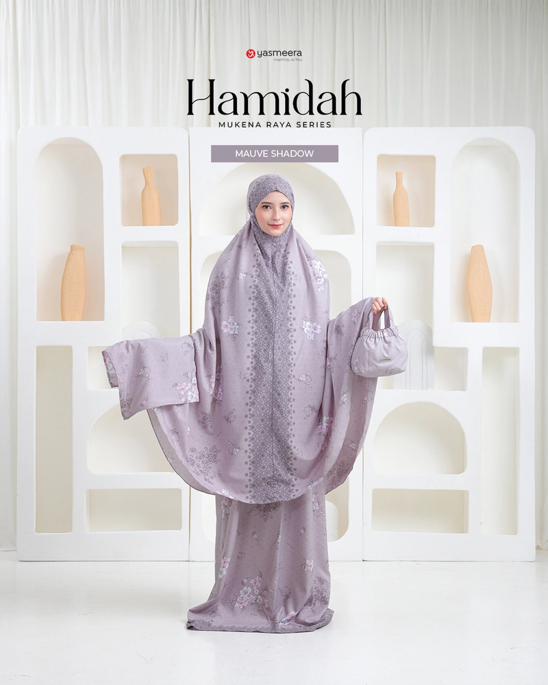 Product image Yasmeera Official - Mukena Hamidah Standard (tb 150 cm) MAUVE SHADOWS
