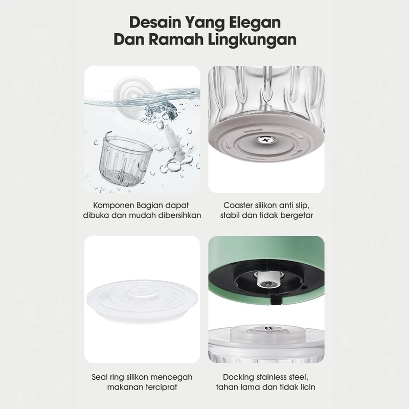 Product image UTAMAMEGA - Mini Food Chopper SW-MCB200 / SW-MCG200 200watt 300ml ( SWMCB200 / SWMCG200 ) Warna Random