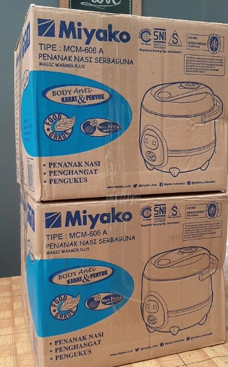 Miyako - MCM-606A Rice Cooker Magic Com 3000gr white blue