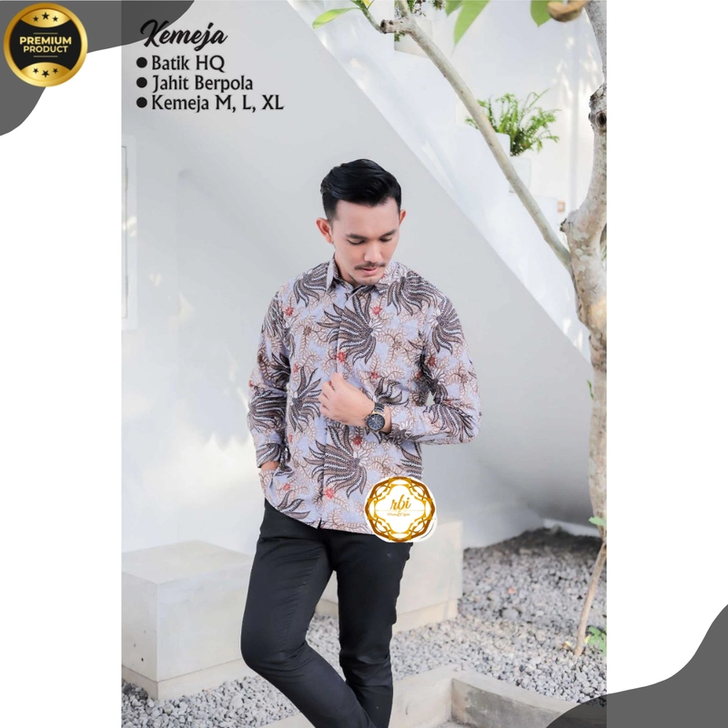 Product image Batik Kemeja Panjang Berkualitas F6 L A