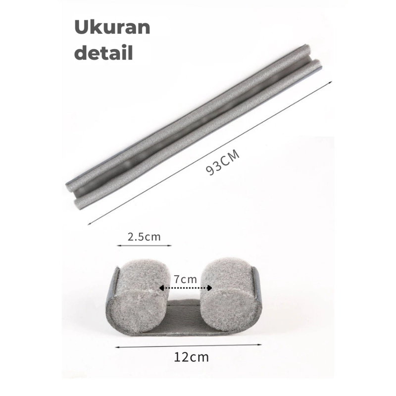 Product image KAMJE Penutup Celah Pintu Bawah Busa Penghalang Debu Binatang Kecil Serangga KMJ004 all variant Hitam
