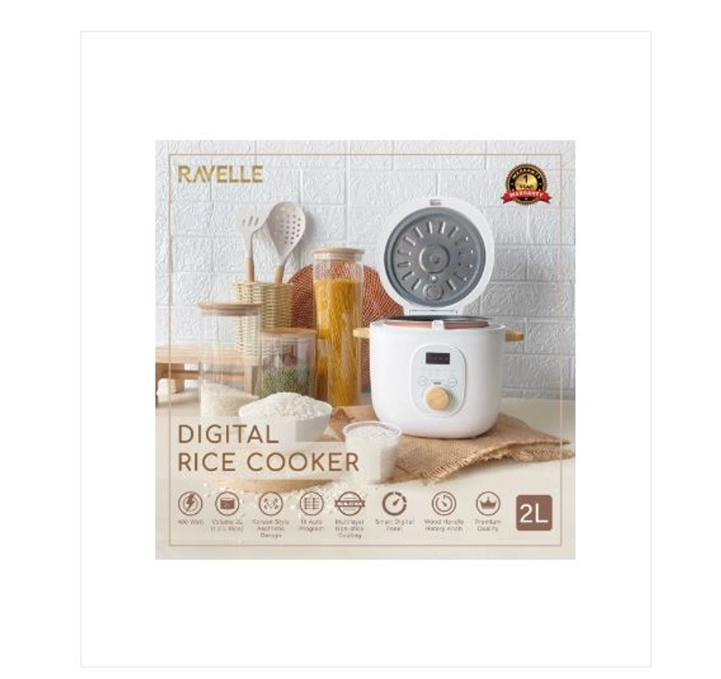 Product image UTAMAMEGA - Rice Cooker Ravelle 2 L Kapasitas 2L