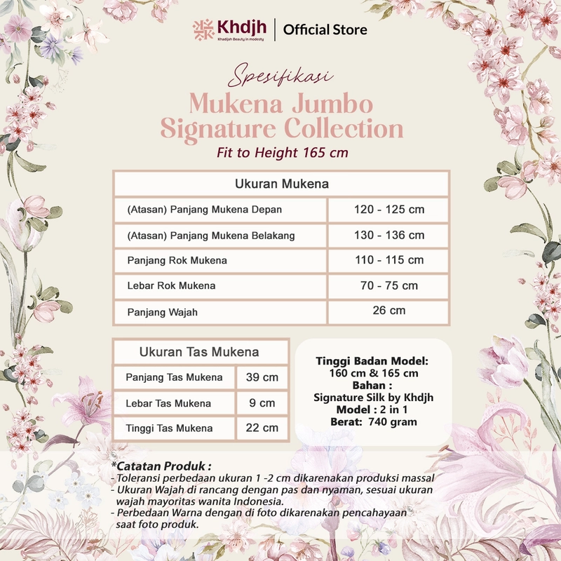 Product image KhadijahLabel - Hampers Mukena Dewasa Jumbo Hampers Set Premium Signature Silk Hampers Special Gift Lebaran HPR Athahira Creamy