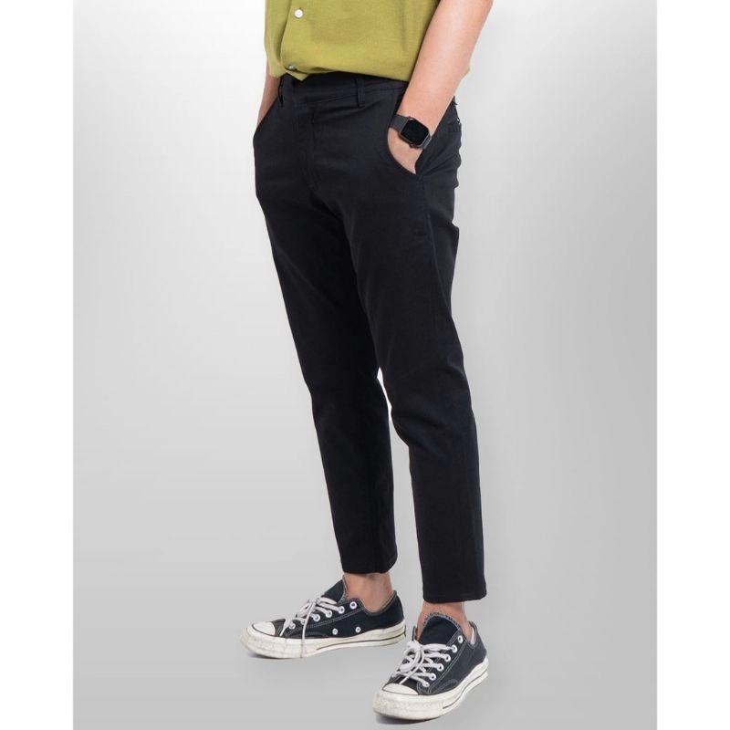 Product image Bursanekashop - CELANA CHINO PANTS PANJANG PRIA SLIMFIT 27 HITAM
