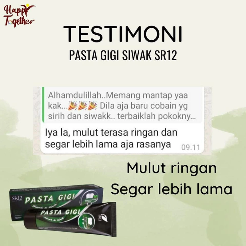 Product image SR12 Pasta Gigi Siwak & Sirih Mencegah Bau Mulut Mengatasi Bau Mulut Napas Lebih Segar 100gr Siwak & Sirih