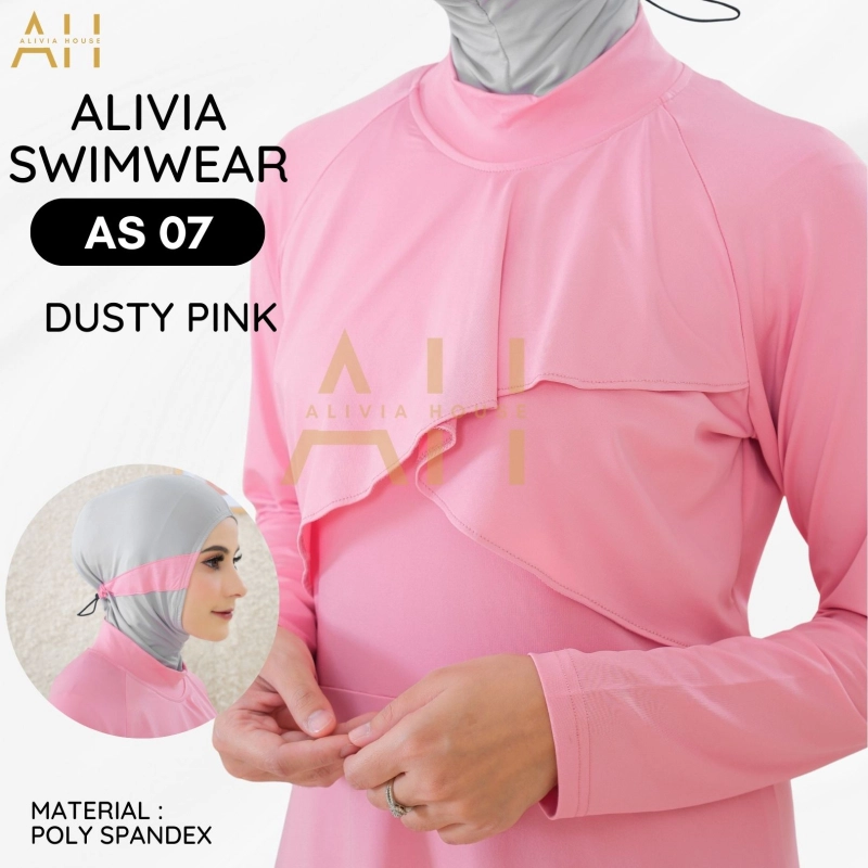 Product image Alivia House - Alivia Swimwear AS07 - Baju Renang Muslimah S Dusty pink