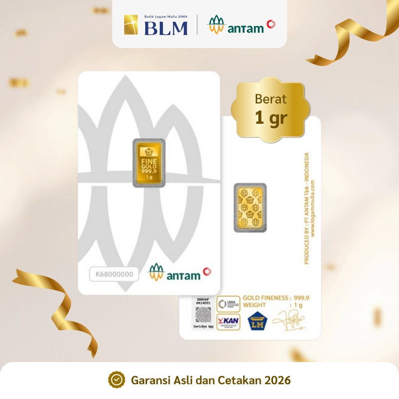 Product image Emas ANTAM Logam Mulia - 1 gr 2026