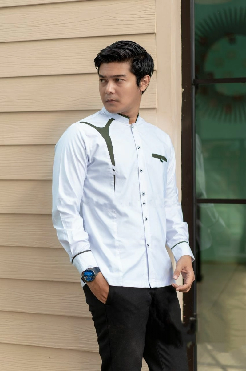 Product image Juragan Kurta - Baju koko pria dewasa baru simpel bangus banget motif akar M Akar putih 1