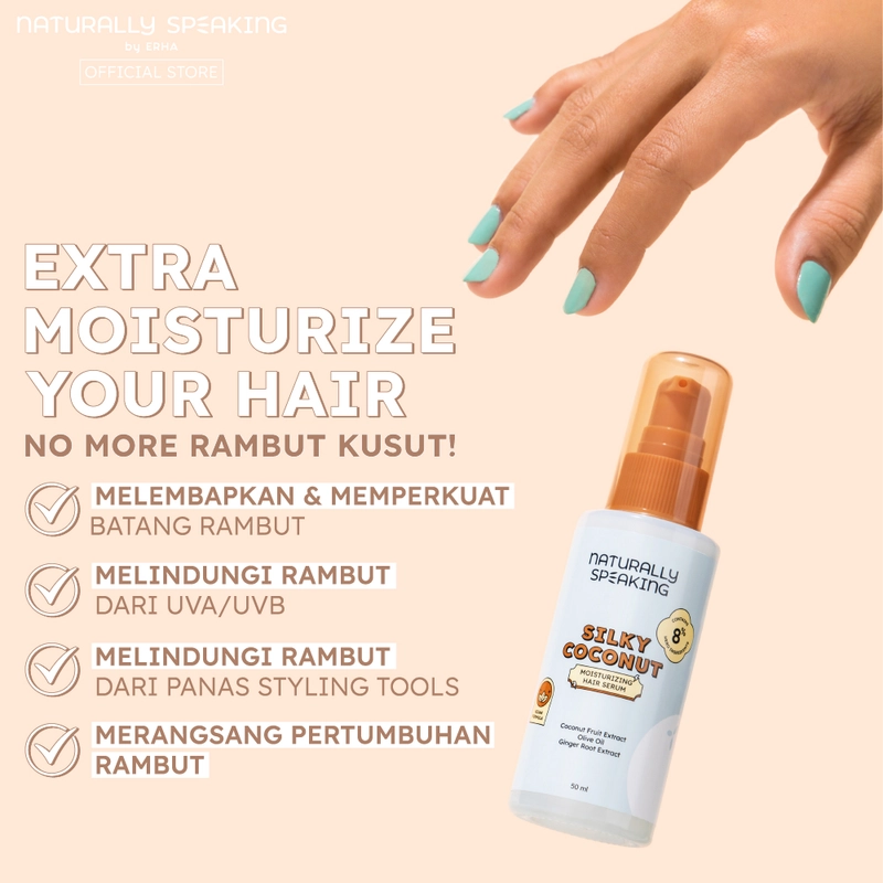 Product image Naturally Speaking By Erha - Silky Coconut Moisturizing Hair Serum 50ml Hair Serum