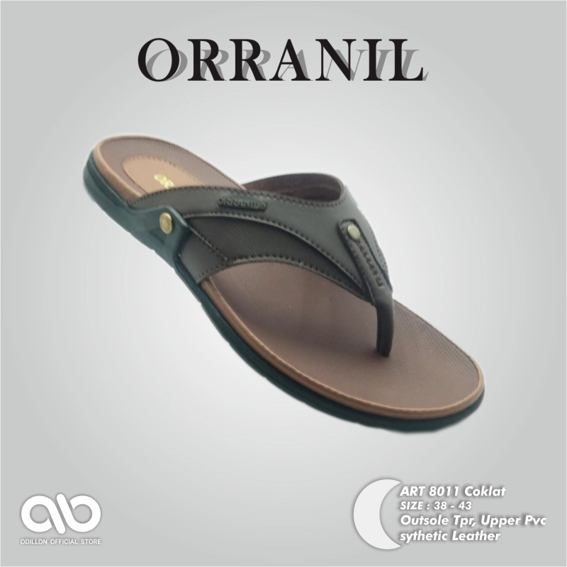 Product image Odillon - Orranil - 8011 / Sandal Jepit Pria Casual 42 BROWN