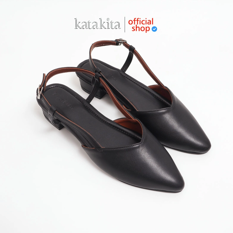 Product image Katakita - Katakita Loria Mules Wanita Sepatu Heels 3cm 37 Black