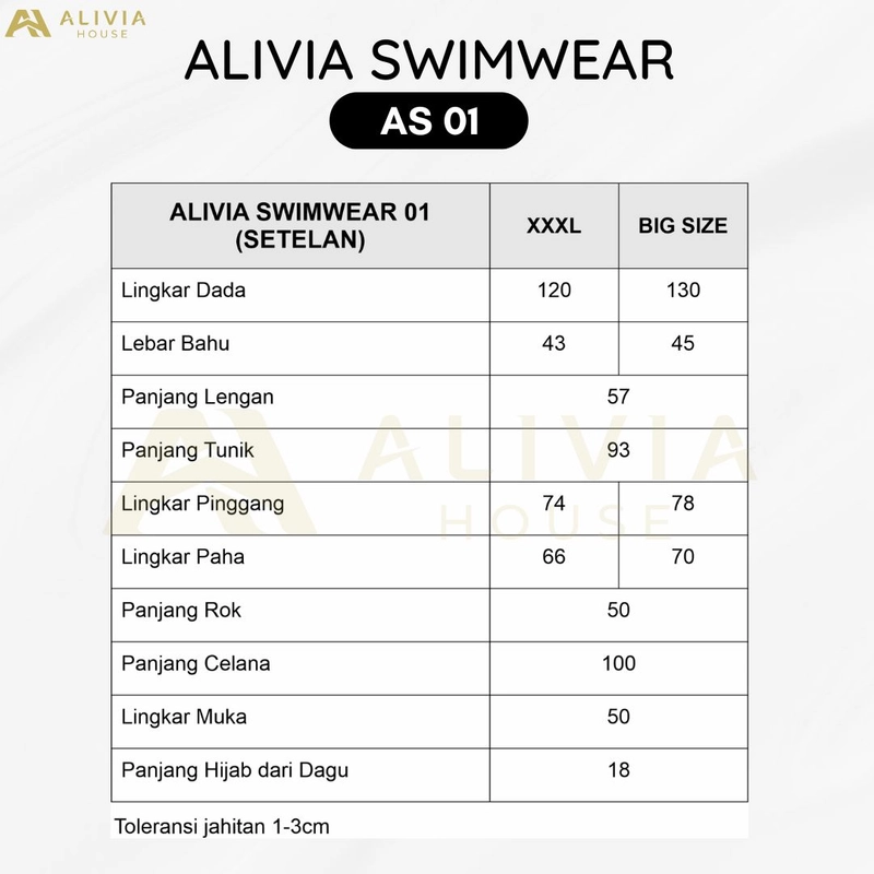 Product image Alivia House - BAJU RENANG ALIVIA AS01 XXS MAROON