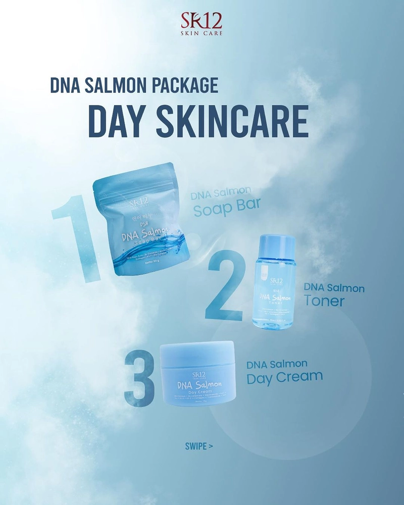 Product image SR12 DNA Salmon Paket Perawatan Wajah Cerah Lembab Sehat 1 Paket DNA Salmon
