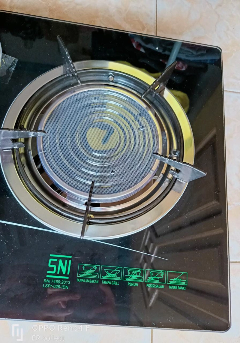 Product image Rizki Electronics - KOMPOR KACA ECO COOK 3 TUNGKU MIX BARA KOMPOR GAS 3 TUNGKU HITAM