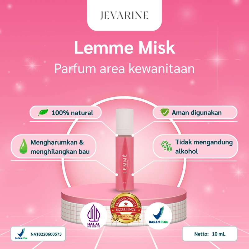 Product image Jevarine - Lemme Misk Parfum Khusus Area Kewanitaan 10ml Pink